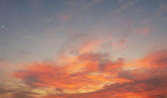 夕焼け空-茜色 夕焼け空-茜色の写真