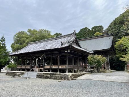 日吉神社全景 日吉神社全景 古刹,神社,村の鎮守様の写真素材