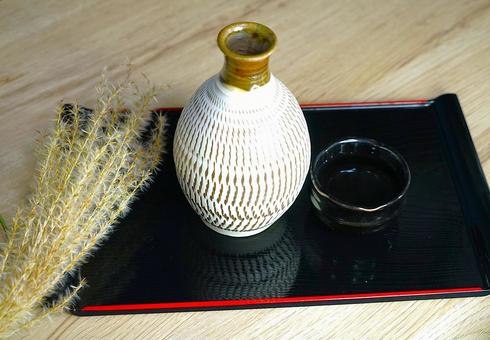 徳利と猪口（秋）③ 徳利,猪口,酒の写真素材