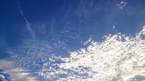 青空と雲 青空と雲の写真