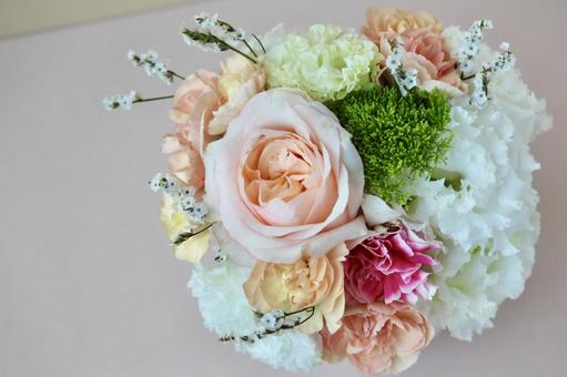 ラウンドブーケのメッセージカード ラウンドブーケのメッセージカード ブーケ,花束,花の写真素材