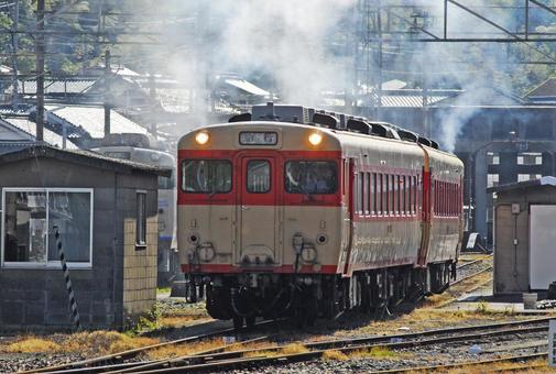 キハ58 キハ28 ディーゼルカー キハ58 キハ28 ディーゼルカー 鉄道,電車,線路の写真素材