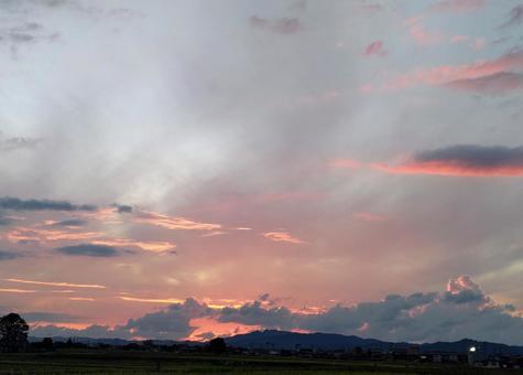夕方 夕方の写真