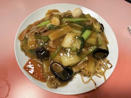 五目あんかけ焼きそば 五目あんかけ焼きそば,五目,あんかけの写真素材