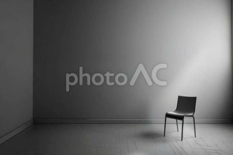 モノクロで表現する孤独と内面世界 孤独,鬱,内面世界の写真素材