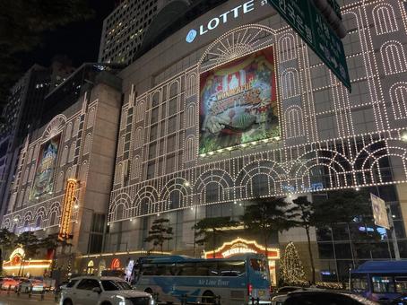 ソウル 夜景 ソウル 夜景 ソウル,街並み,町並みの写真素材