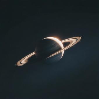 美しい環を持つ惑星、土星の雄大な姿 美しい環を持つ惑星、土星の雄大な姿の写真
