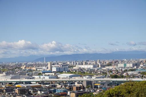 小牧山城からの眺め 小牧山城からの眺め 小牧山城からの眺め,小牧山城,風景の写真素材