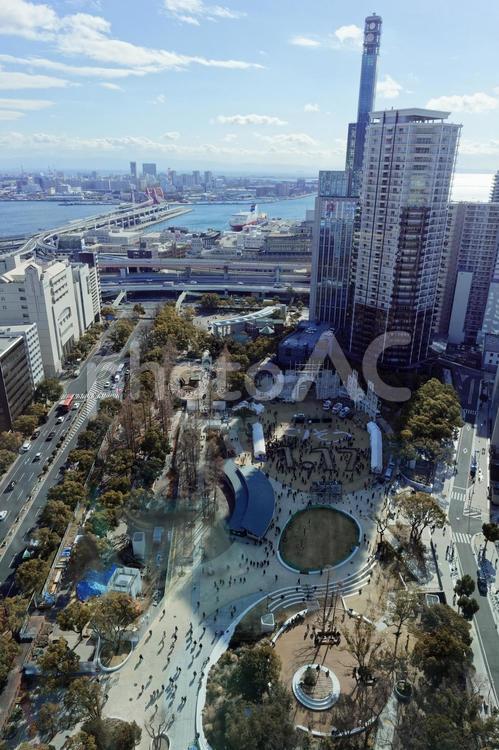 東遊園地のイメージ素材 東遊園地,神戸市役所,展望台の写真素材