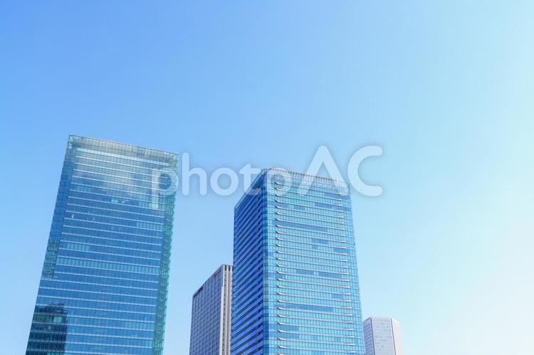 ビジネス街のイメージ ビル,高層ビル,ビジネスの写真素材