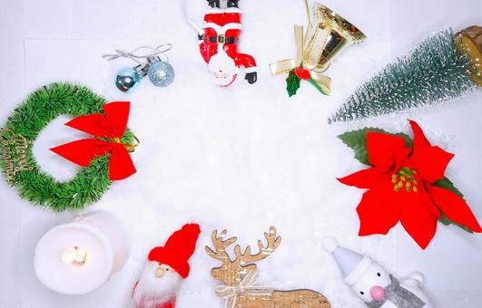 Xmasのフレーム クリスマス,フレーム,サンタクロースの写真素材