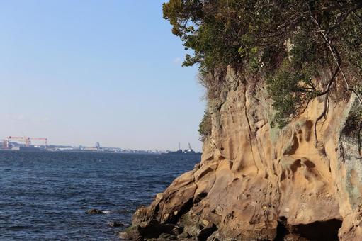 海辺 崖 海辺 崖の写真