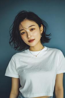 親しみやすい雰囲気の女性 親しみやすい雰囲気の女性の写真