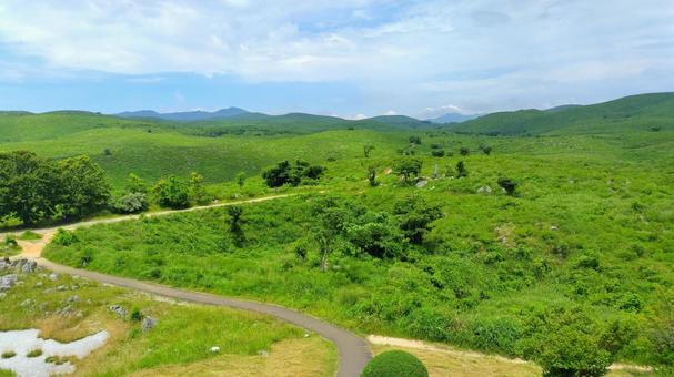 Photo, akiyoshidai, karst plateau, karst, 