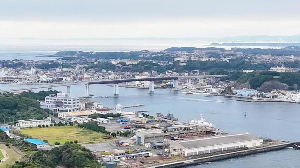 城ケ島大橋 空撮 城ケ島大橋 空撮 海,風景,自然の写真素材