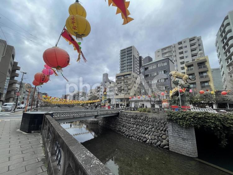 ランタン 町並み,景色,ランタンの写真素材