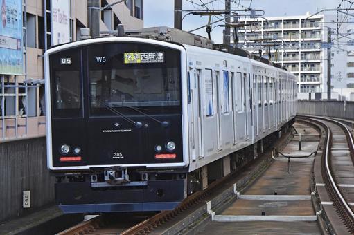 305系 筑肥線 地下鉄 305系 筑肥線 地下鉄 鉄道,電車,線路の写真素材