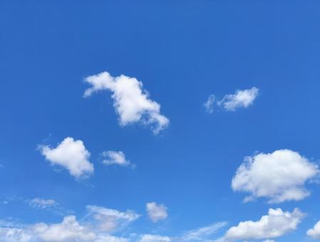 晴天の青空 晴天の青空の写真
