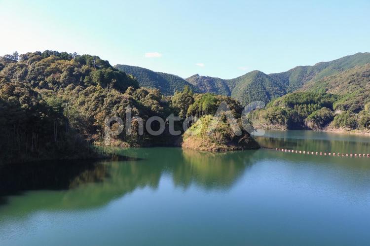 高知県宿毛市　横瀬川ダム　もみじ湖 横瀬川ダム,ダム,ダム湖の写真素材