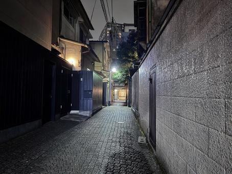 夜の神楽坂 夜の神楽坂 神楽坂,新宿,飯田橋の写真素材