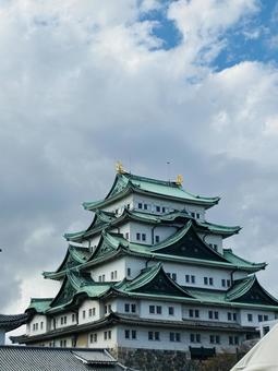 名古屋城 しゃちほこ,名古屋,名古屋城の写真素材