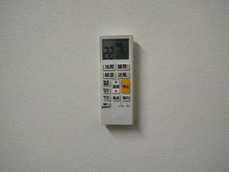 エアコンのリモコン エアコンリモコン,白,機械の写真素材