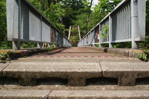 小さな吊り橋 小さな吊り橋の写真