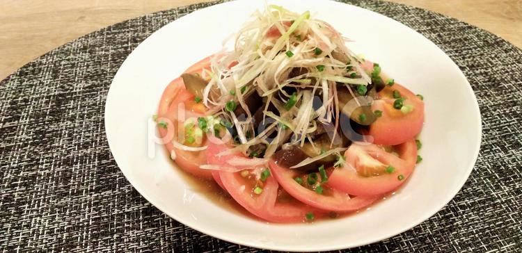 なすの中華和え なす,茄子,ナスの写真素材