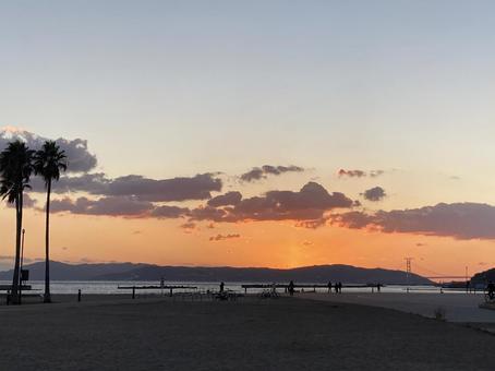 夕暮れ 夕暮れの写真