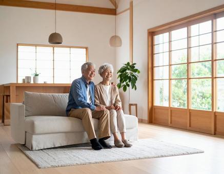 シニア夫婦の写真