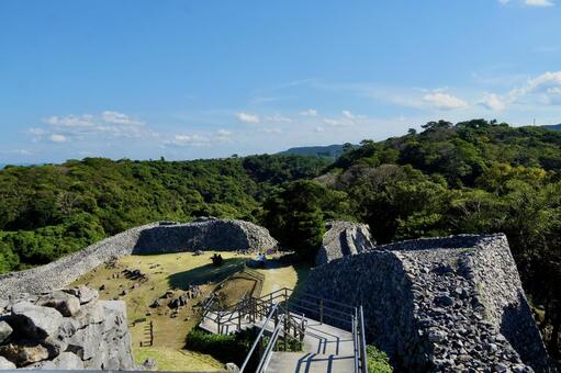 今帰仁城跡② 今帰仁城跡,今帰仁村,沖縄の写真素材