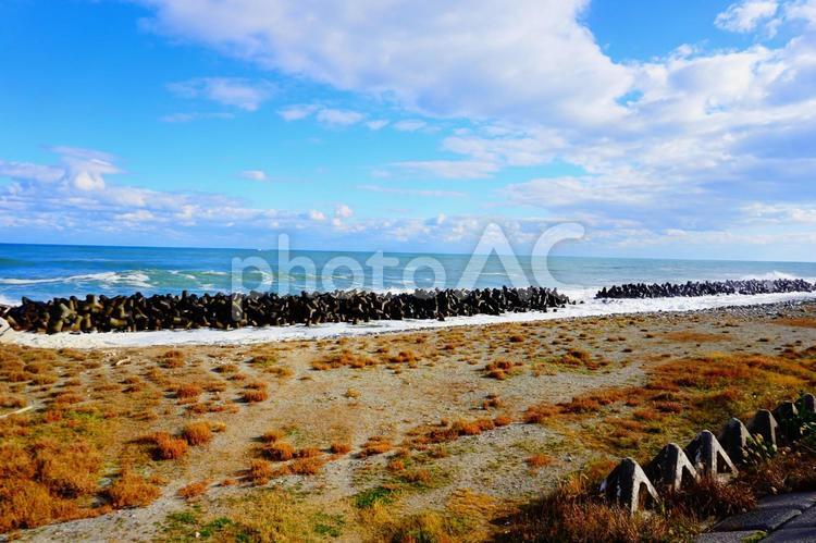 南相馬市の海 福島,南相馬,相馬の写真素材