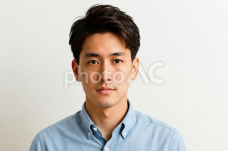 清潔感のある男性のヘアスタイル 男性,ヘアスタイル,ポートレートの写真素材