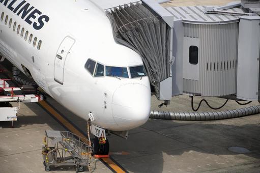 駐機場にて 駐機場にての写真