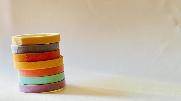 マスキングテープ、コピースペース マスキングテープ,テープ,カラフルの写真素材