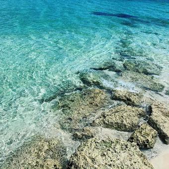 沖縄の海 沖縄の海 沖縄,海,浜辺の写真素材
