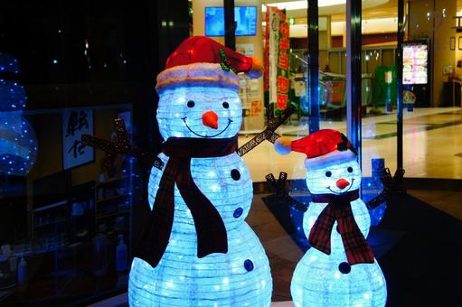 福岡タワー入口周辺のクリスマス飾り6 風景,日本,九州の写真素材