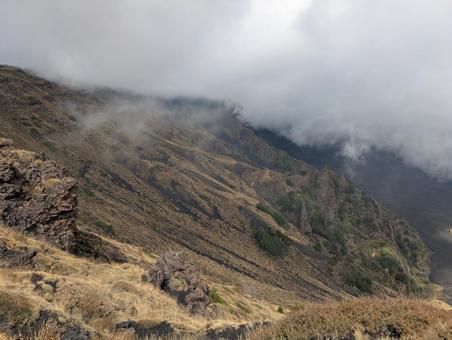 エトナ山中腹、火砕流の跡 エトナ山,火山,噴火の写真素材
