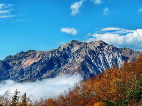 秋の白馬岳 秋の白馬岳 白馬岳,白馬,山の写真素材