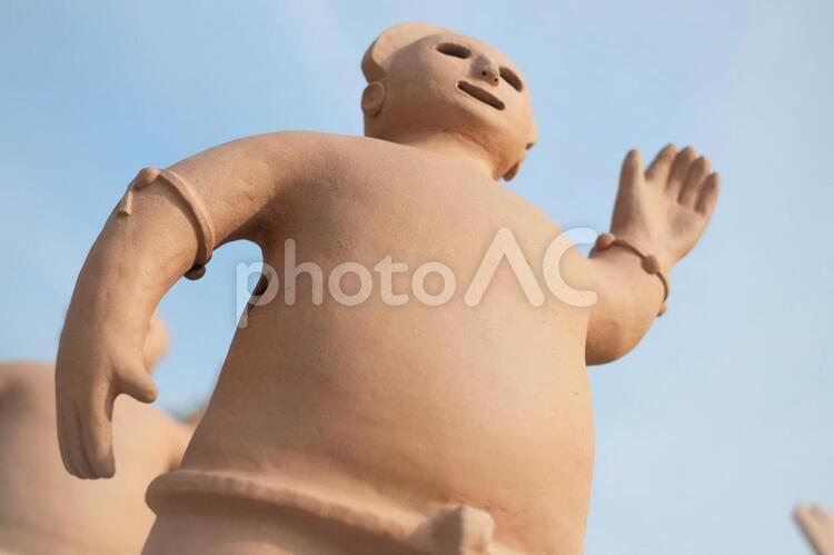 いましろ大王の杜　人の埴輪 いましろ大王の杜,埴輪,はにわの写真素材