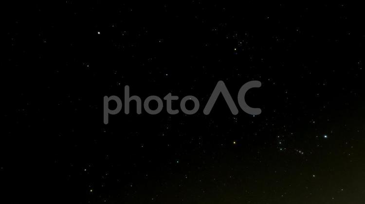 星の海を歩むもの オリオン座,三ツ星,ベテルギウスの写真素材