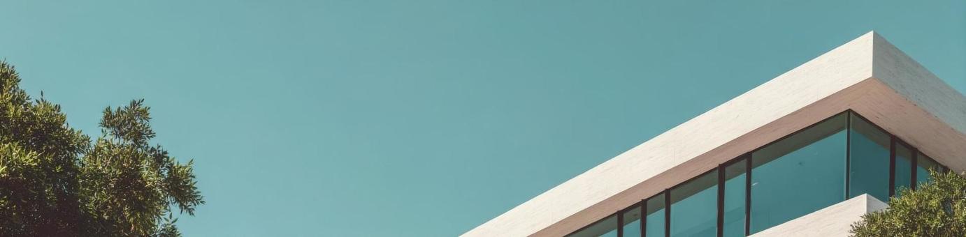 青空と白いモダン建築のヘッダー_1 青空と白いモダン建築のヘッダー_1の写真