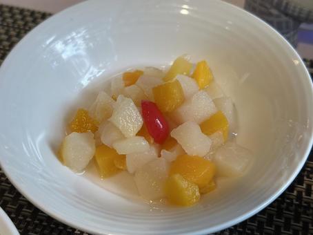 ミックスフルーツ 昼食,レストラン,食事の写真素材