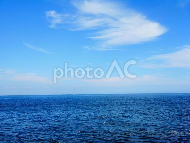 水平線 境目,安定,遠くの写真素材