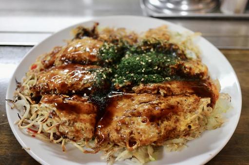 広島風お好み焼き 広島風お好み焼き お好み焼き,広島,ソウルフードの写真素材