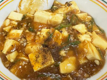 麻婆豆腐 マーボー豆腐,麻婆豆腐,四川料理の写真素材