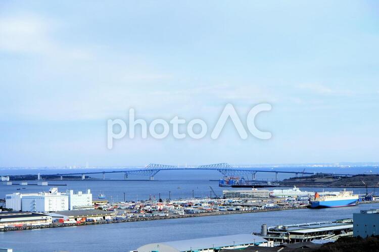 お台場の風景 お台場,コピースペース,テクスチャの写真素材