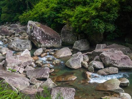 峡谷02 峡谷02 和歌山県田辺市,川,山の写真素材