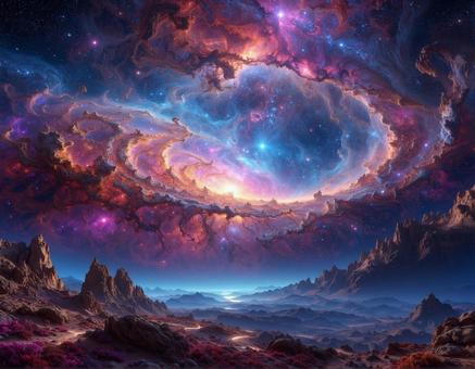 幻想的な宇宙のイメージの写真