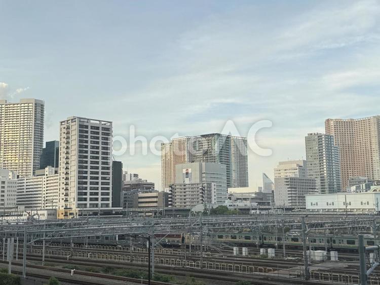 高輪ゲートウェイ駅付近の風景 高輪ゲートウェイ,東京都,街並みの写真素材
